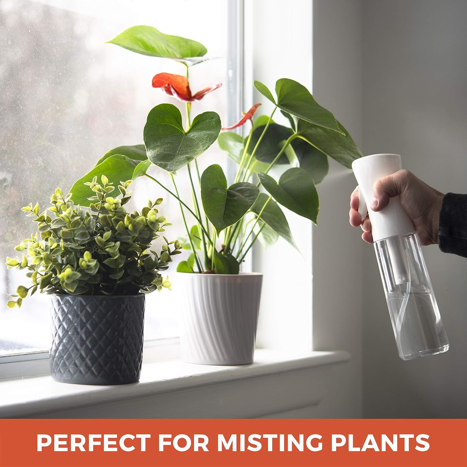 Hair Spray Bottle Continuous Water Mister Spray Empty Ultra Fine for Hair Styling, Pets, Plants, Cleaning, Misting & Skin Care, Salons, for Taming Hair in Morning, Curly Hair, Essential Oil Scents & More